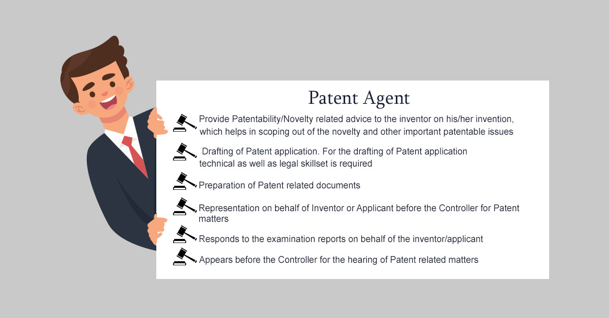 Patent Agents in Bangalore, India- Patent agent in hyderabad & Patent Agents in Bangalore, India are allowed to practice in any city or state of India. Patent agent register and file a patent for your invention with the patent office as Patent Agent India has a technical background and has cleared the Indian Patent agent exam.